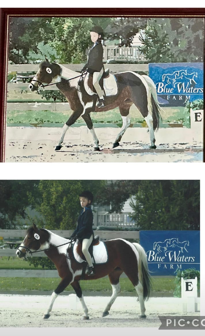Customer photo review of Paint your own Photo - Custom Paint by Number