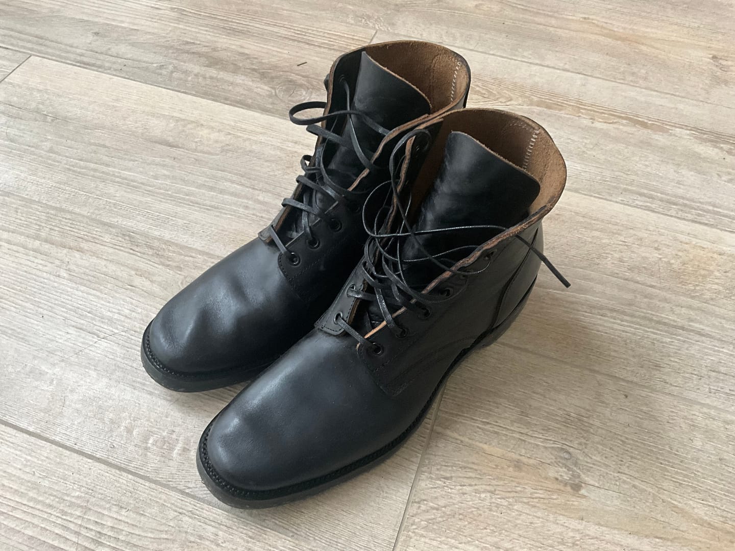 Customer photo review of M1944 Boondoker Boot - luosjiet®boots -  Black TeaCore (Hand Dyed) Oiled Nubuck
