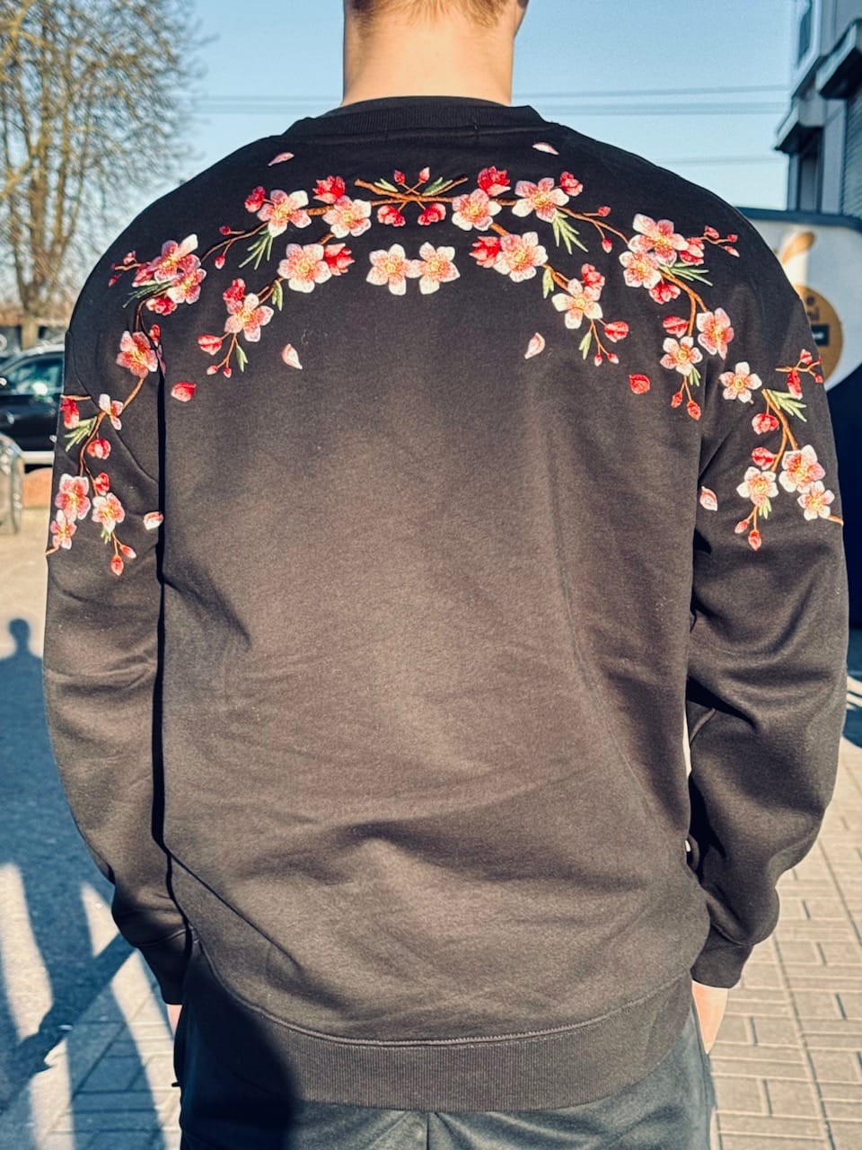 Customer photo review of Sakura Embroidered Sweatshirt