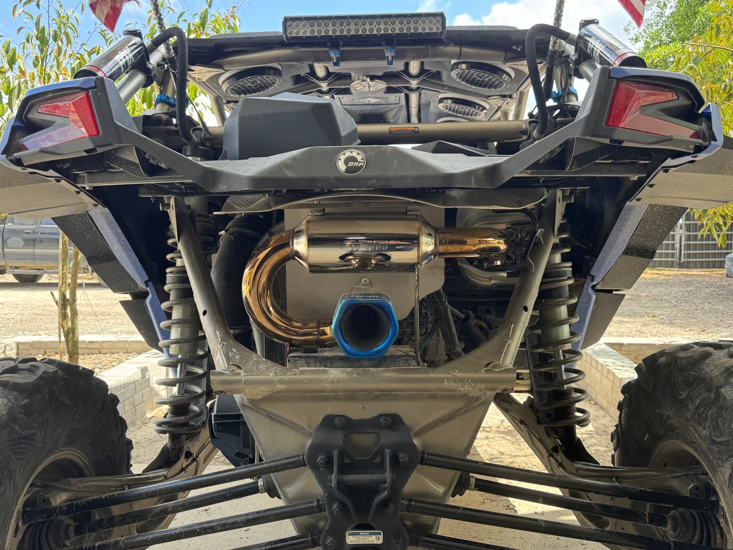 Customer photo review of RPM Can-Am X3 Stainless Replacement Colored Tip