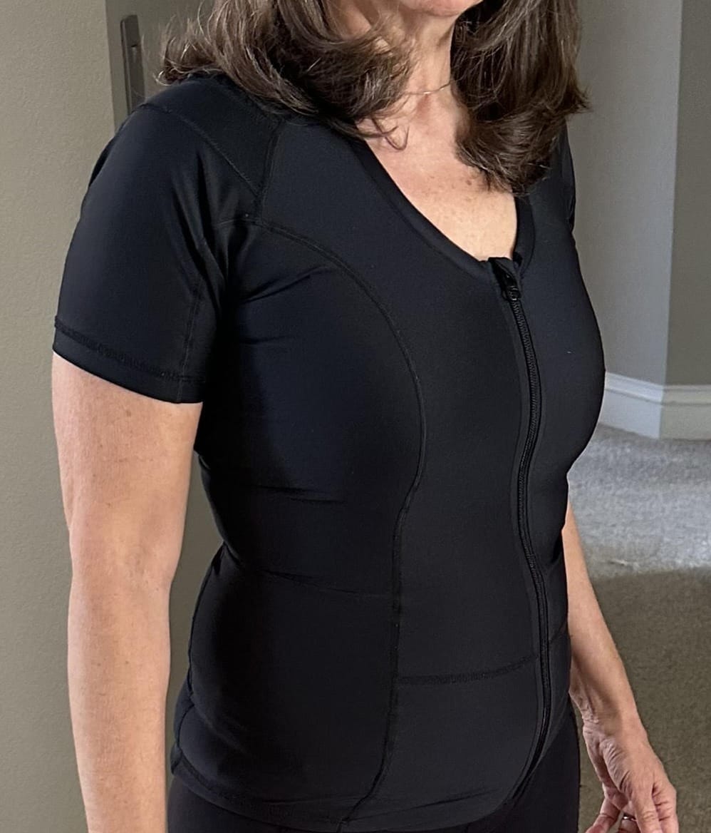 Customer photo review of Posture Shirt For Women - Zipper