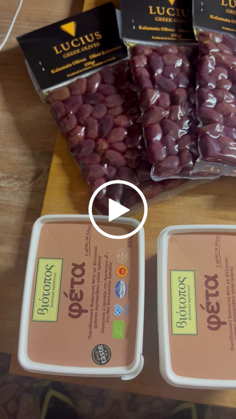 Customer video review of Premium Barrel Feta Arcadia PDO - 370g