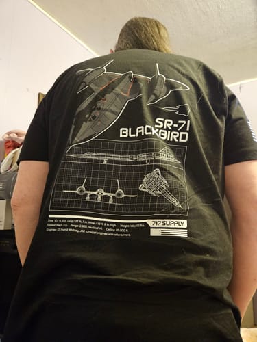 Customer photo review of SR-71 SHIRT