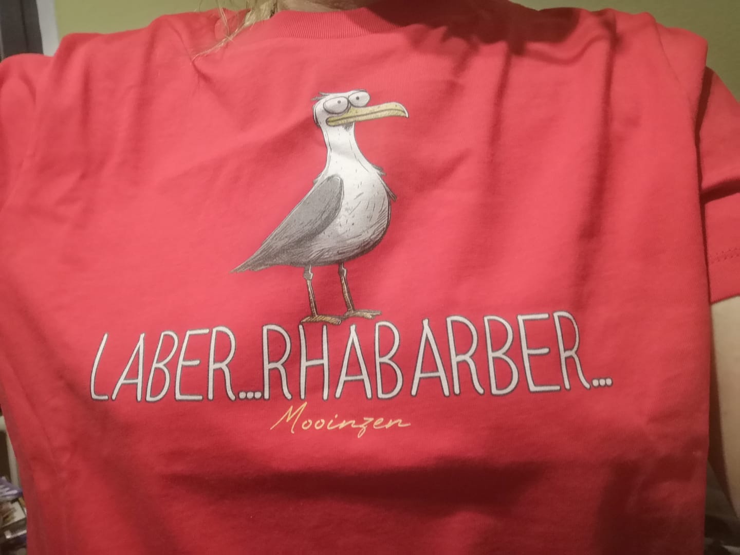 Customer photo review of Laber.. Rhababer..  · Damen Premium Bio T-Shirt 2.0