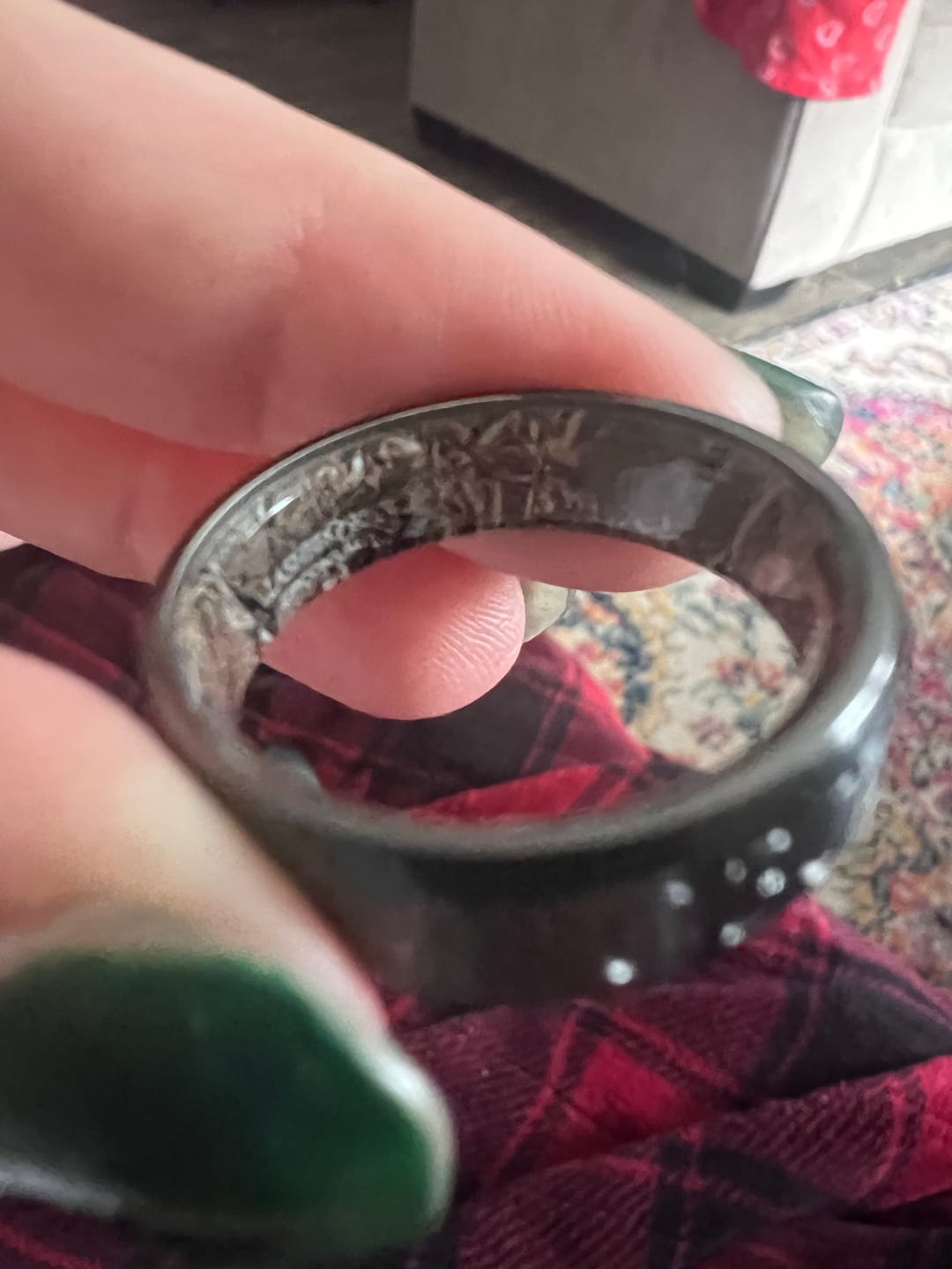 Customer photo review of Black Duck Band with Mossy Oak Duck Blind Sleeve - 8mm