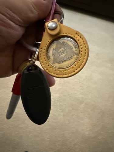 Customer photo review of Recovery Mint 38 Year Bronze AA Meeting Chips - Thirty-Eight Year Sobriety Coins/Tokens