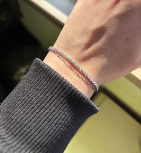 Customer photo review of Tennis Armband | 18K vergoldet