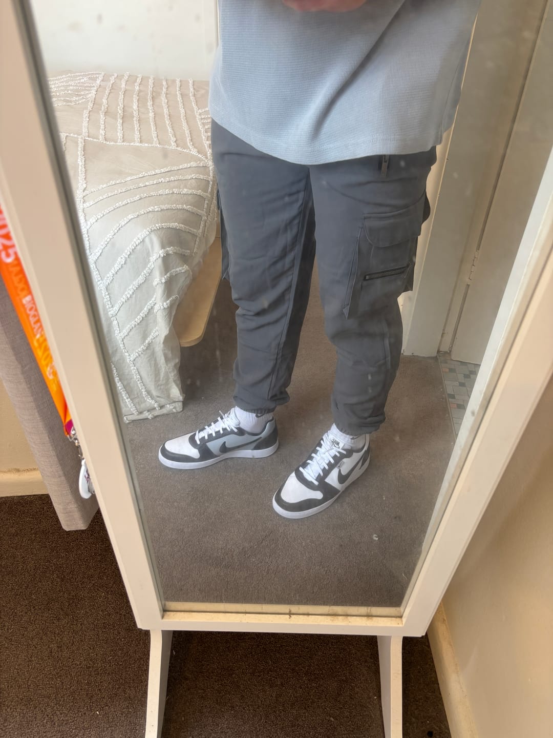 Customer photo review of Charcoal Cargo Pants V2