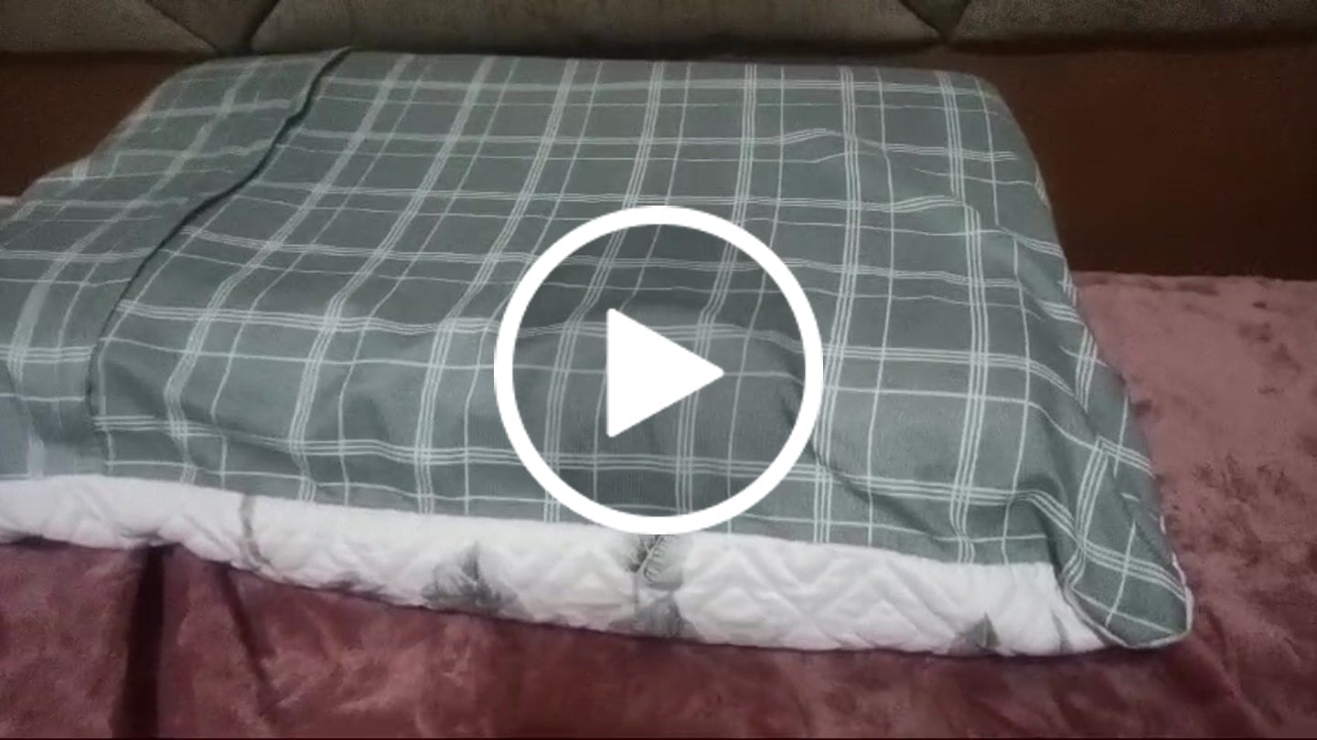 Customer video review of Wavy Memory Foam Pillow