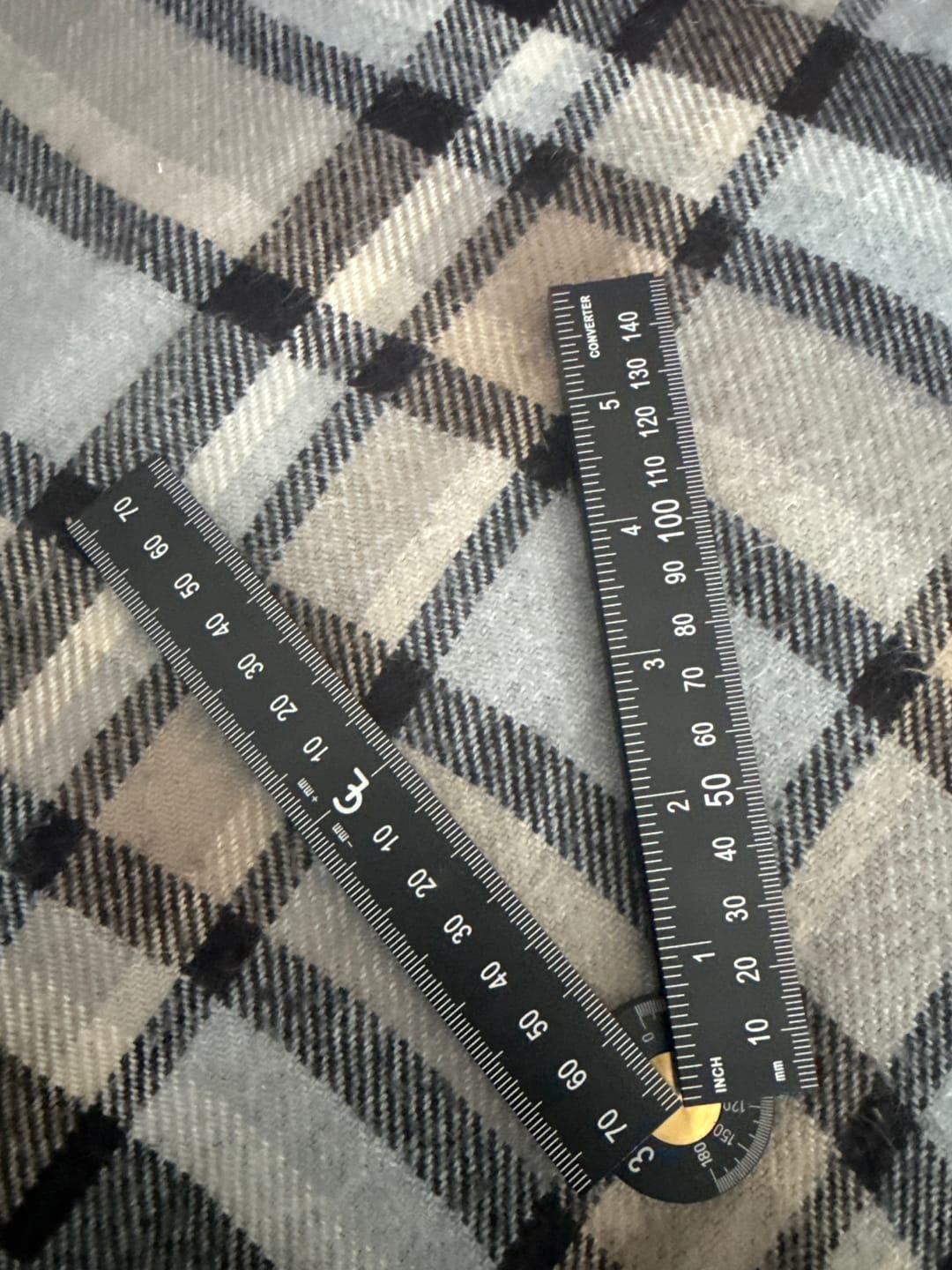 Customer photo review of The Good Rule | V2 Prototype Black Anodised Aluminium 600mm