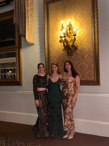 Anne B. review of Gold Dust Midi Dress by HELSI - RENTAL image 1 out of 1