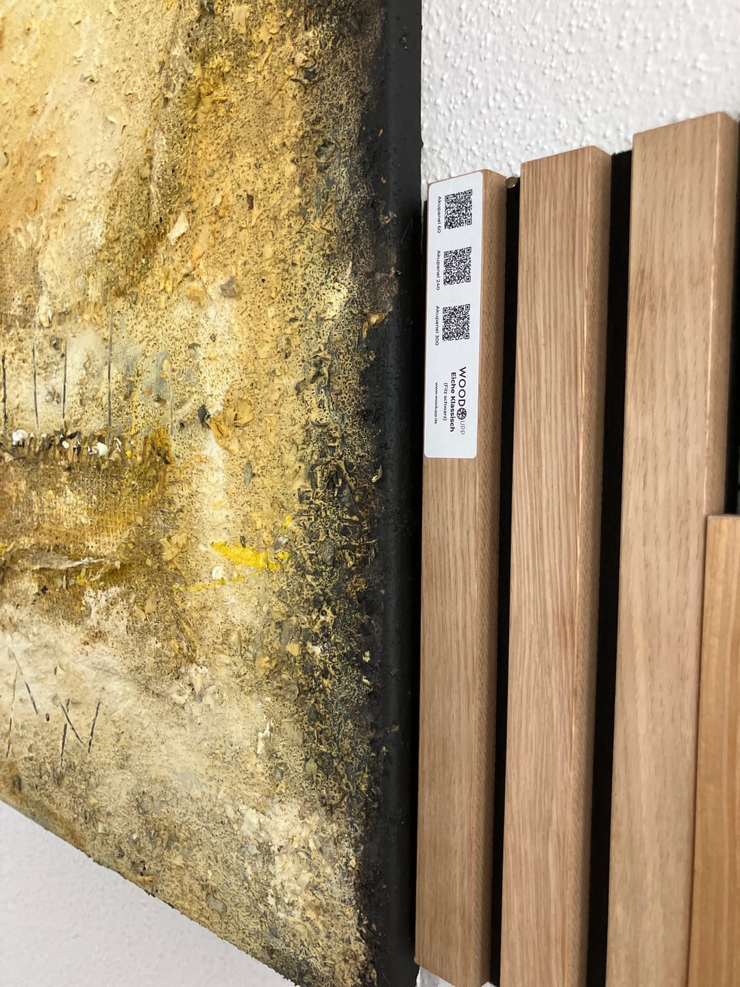 Customer photo review of Akustikpaneele Rustikale Eiche - Farbmuster