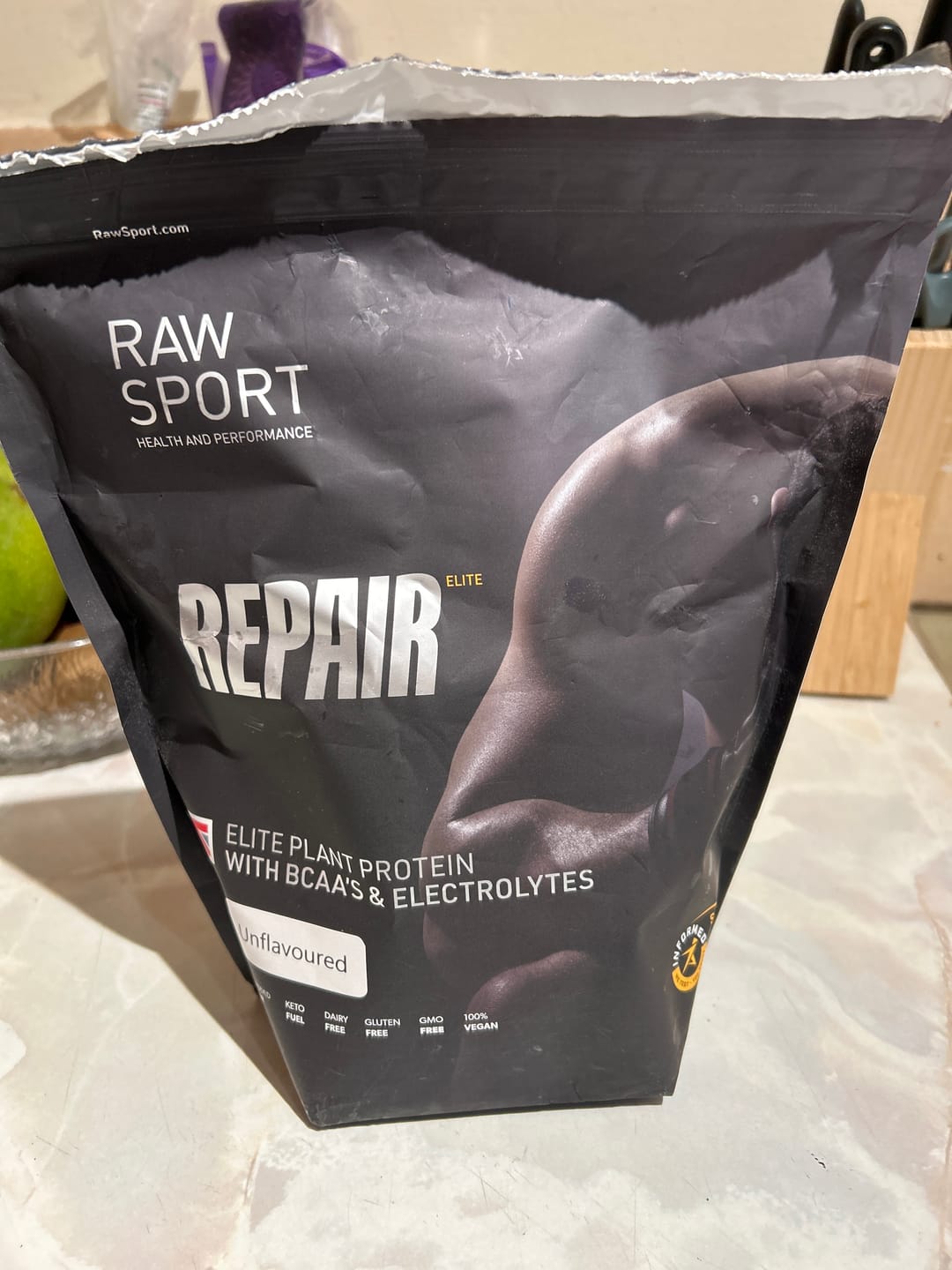 Customer photo review of Elite Repair Protein Powder