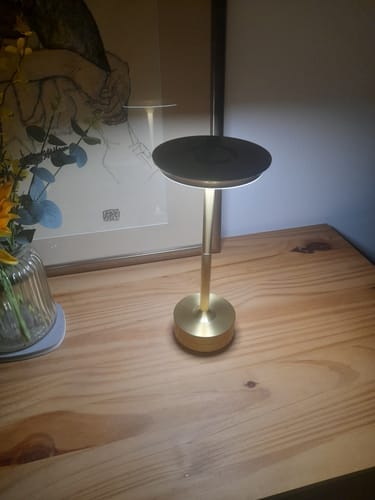Customer photo review of Cordless Modern Aura Table Lamp - Cordless Table Lamp with Touch Control & Modern Nordic Design
