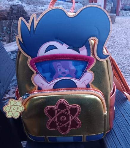 Customer photo review of Loungefly Disney A Goofy Movie 30th Anniversary Max as Powerline Cosplay Lenticular Mini Backpack