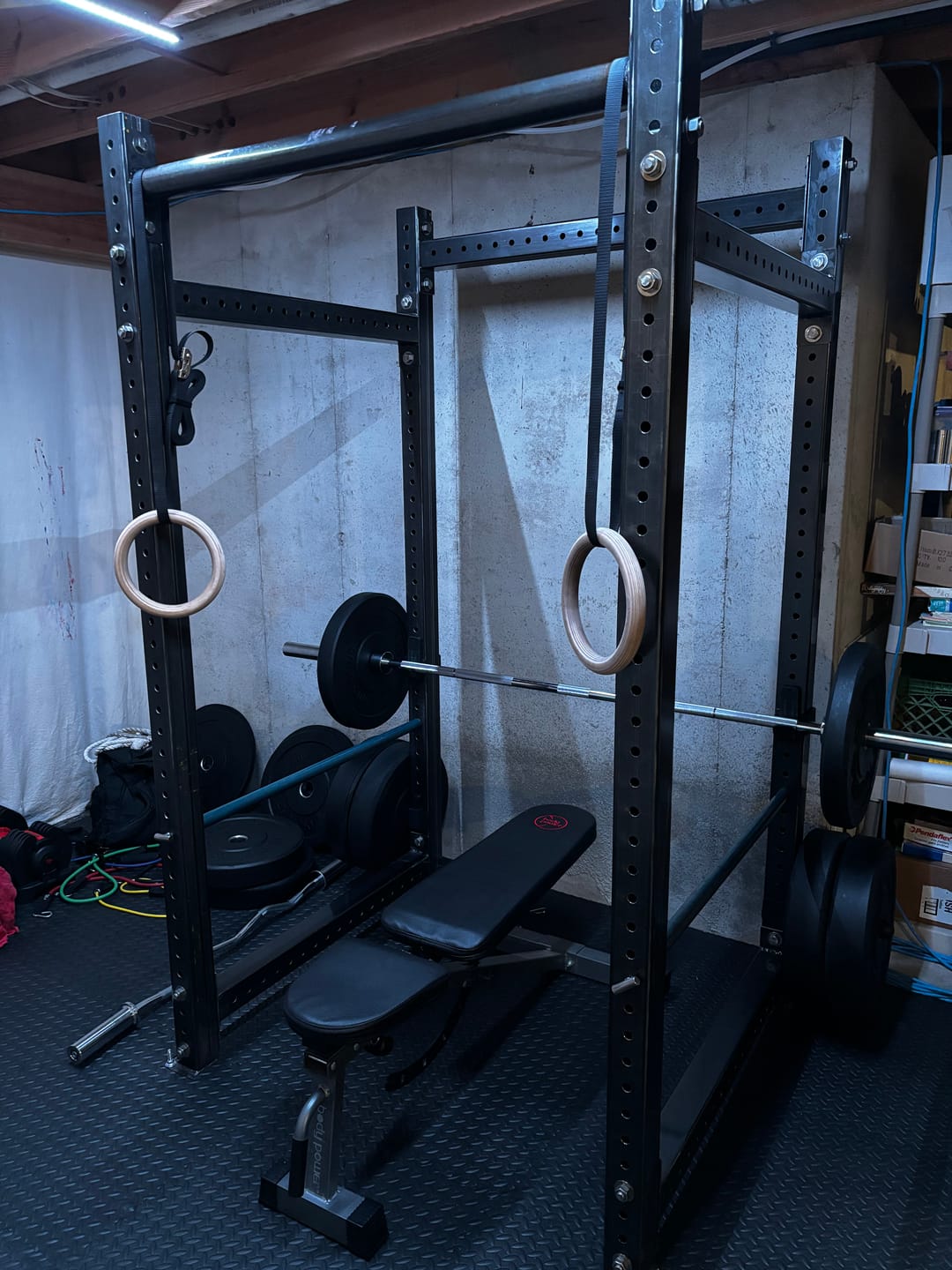 Customer photo review of URA-MAX BLACK Bumper Plate Sets