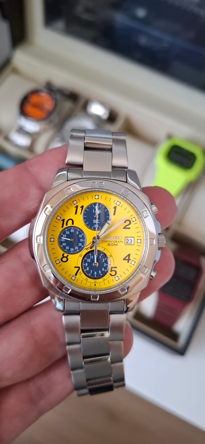 Customer photo review of Reloj Seiko Chronograph SND409P1 Quartz Acero JDM 40mm