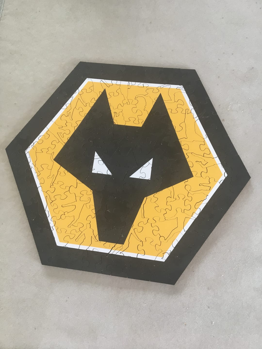 Customer photo review of Wolves FC® Logo - Wooden Puzzle