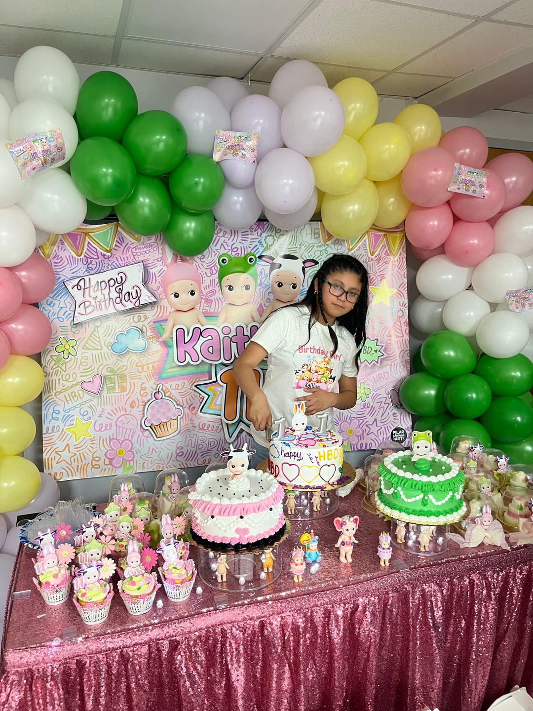 Customer photo review of Personalized Party Banner Sonny Angels