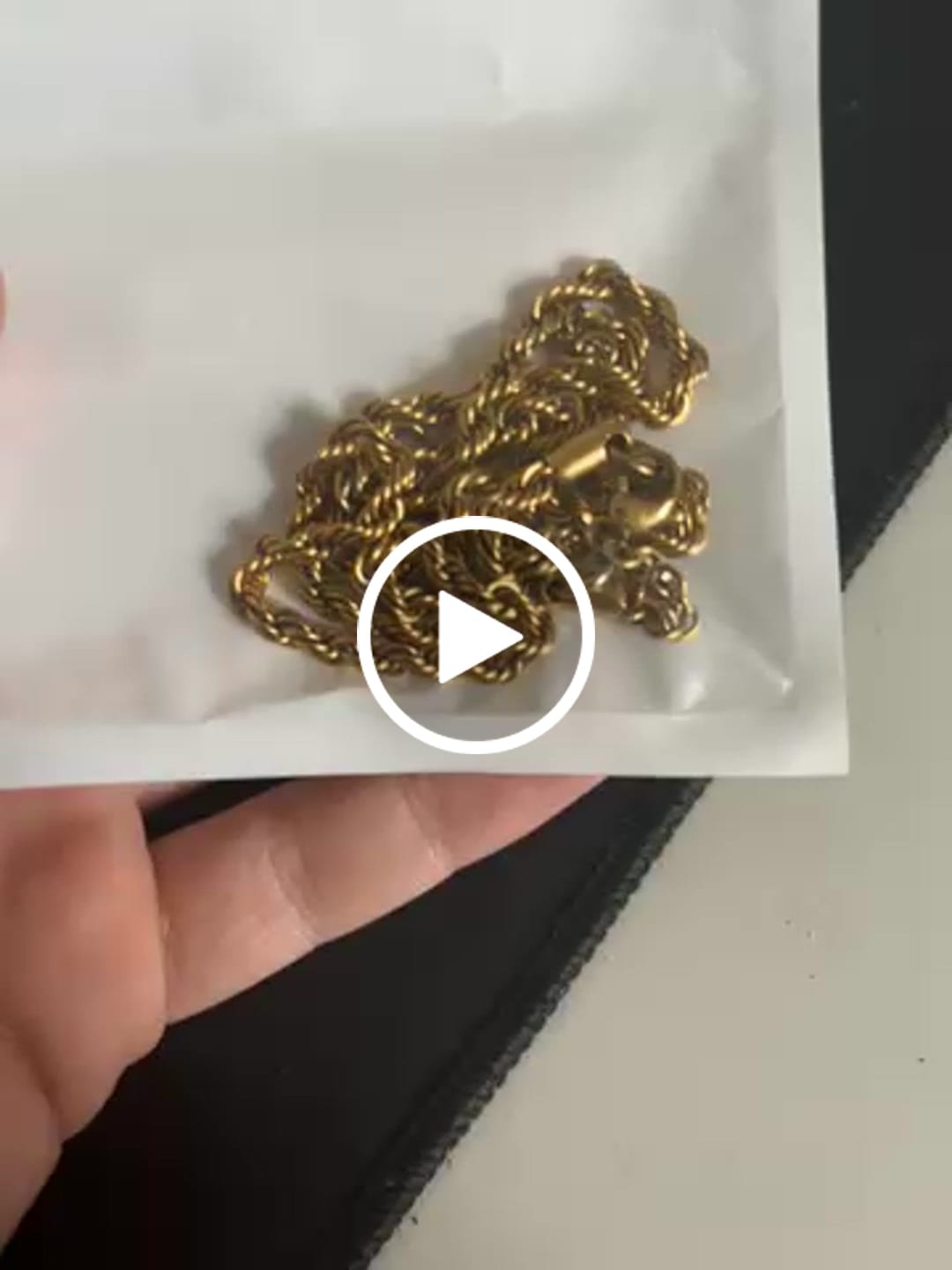 Customer video review of 4mm Rope Chain - Gold