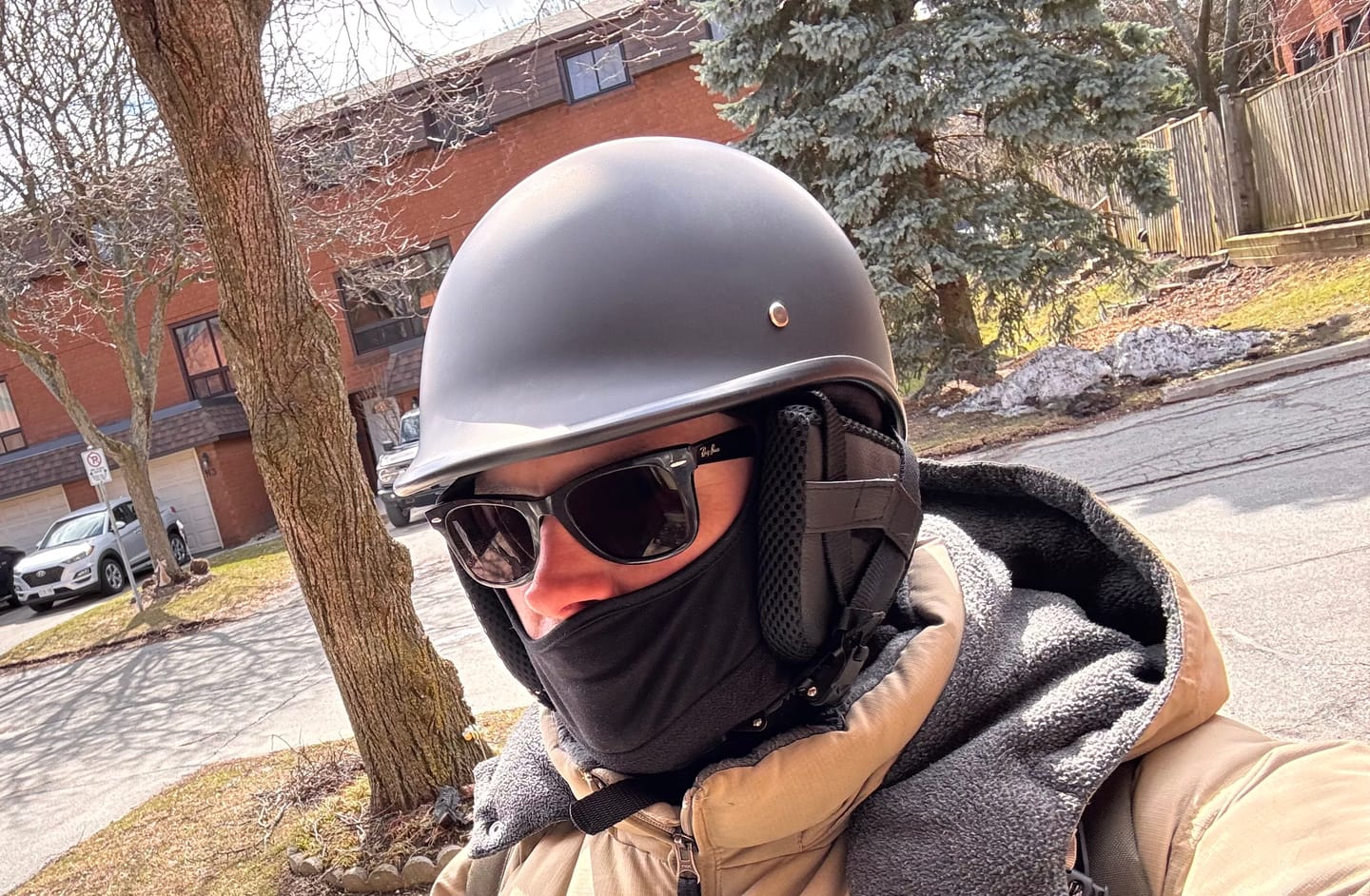 Customer photo review of Removable Protective Ear-Muffs for Beanie Helmets