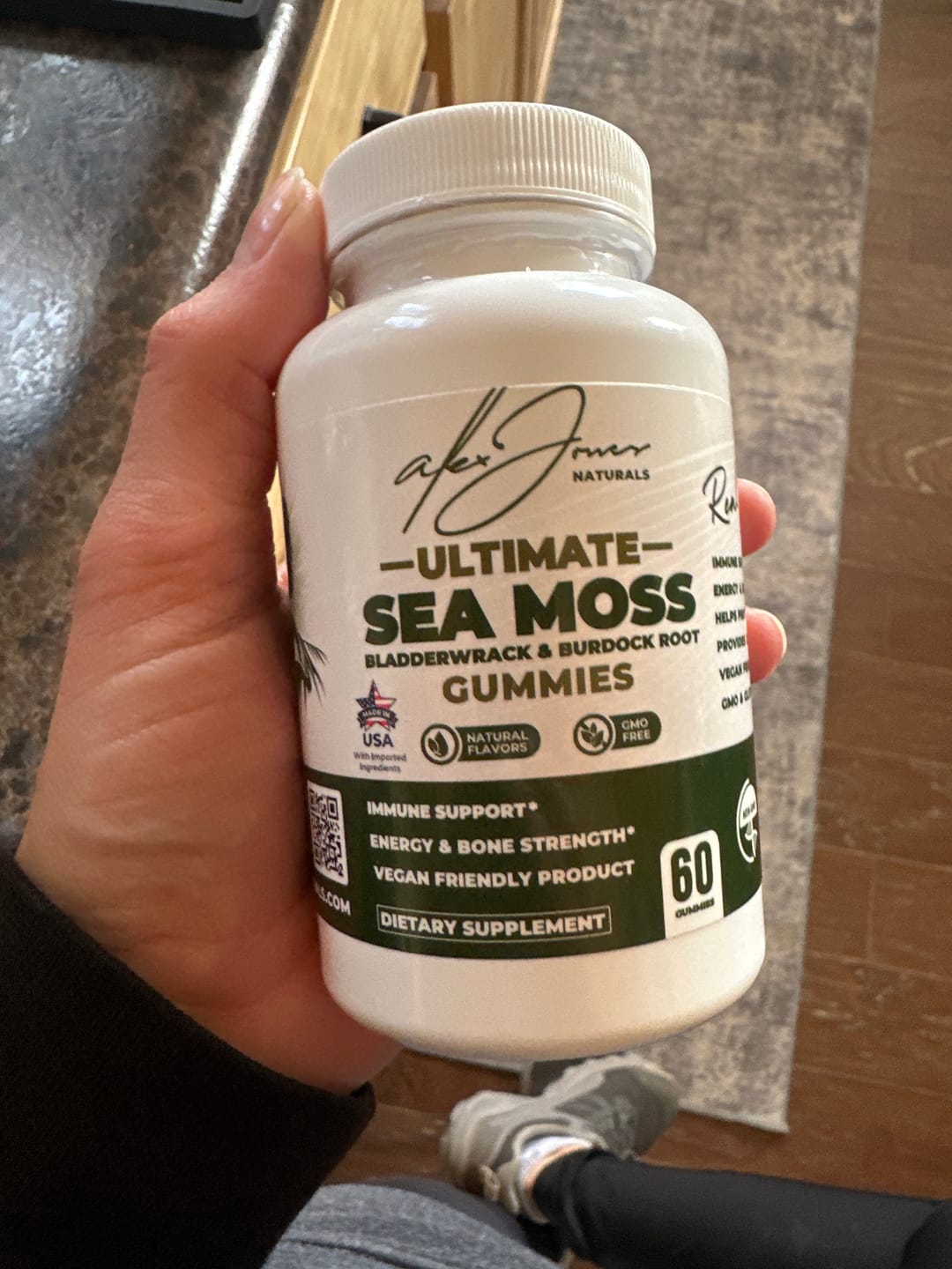 Customer photo review of Ultimate Seamoss Capsules With Bladderwrack & Burdock Root