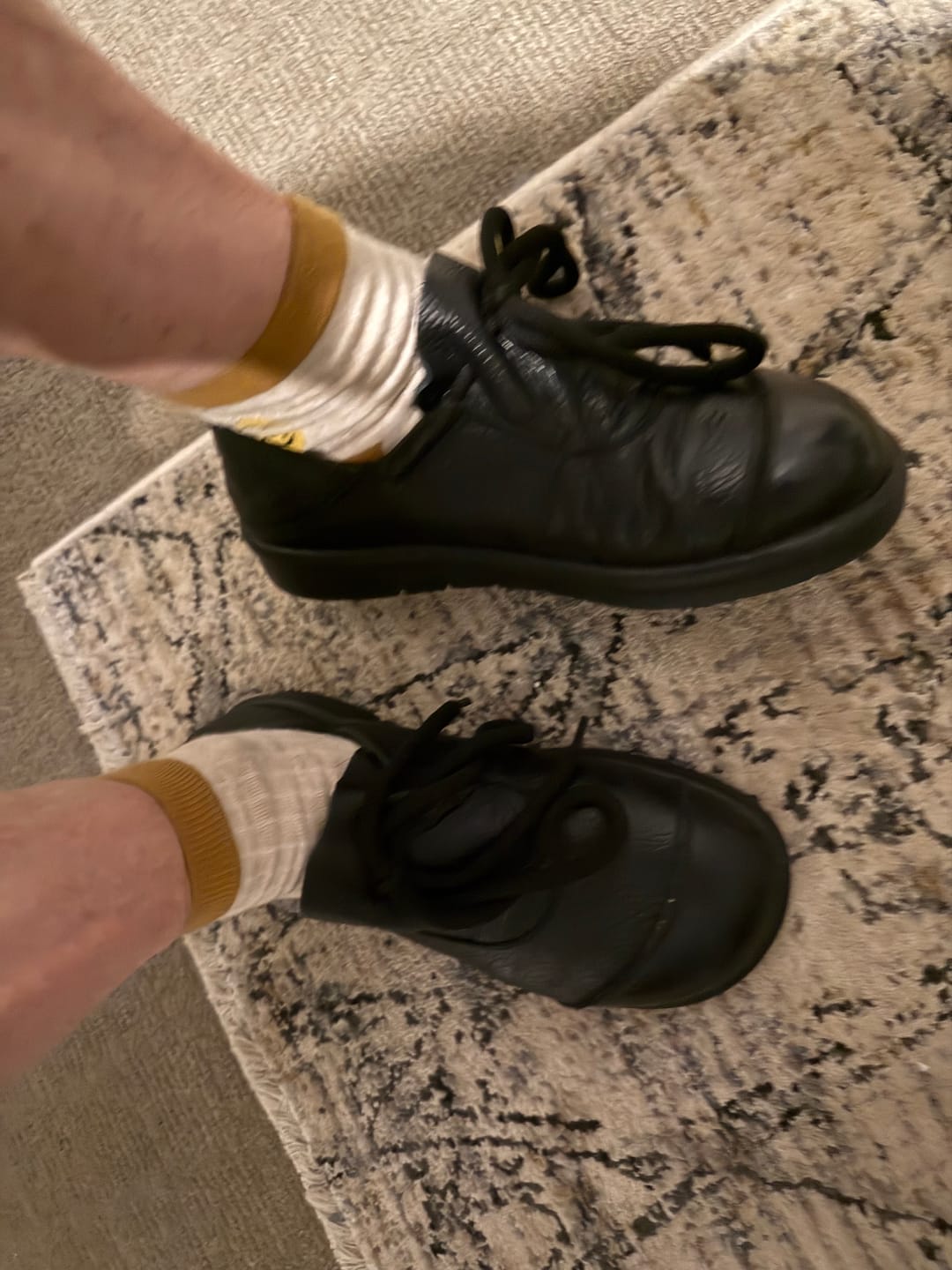 Customer photo review of Women Vintage Leather Drawstring Flat Shoes