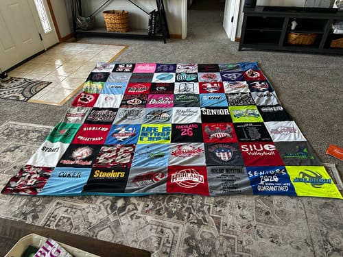 Customer photo review of T Shirt Quilt by Project Repat