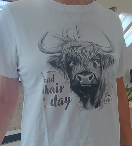 Customer photo review of Bad Hair Day - Bio Damen Shirt