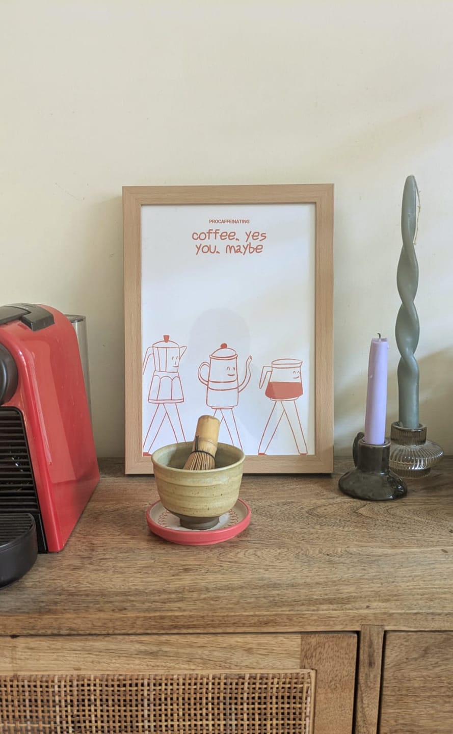 Customer photo review of More Coffee Poster