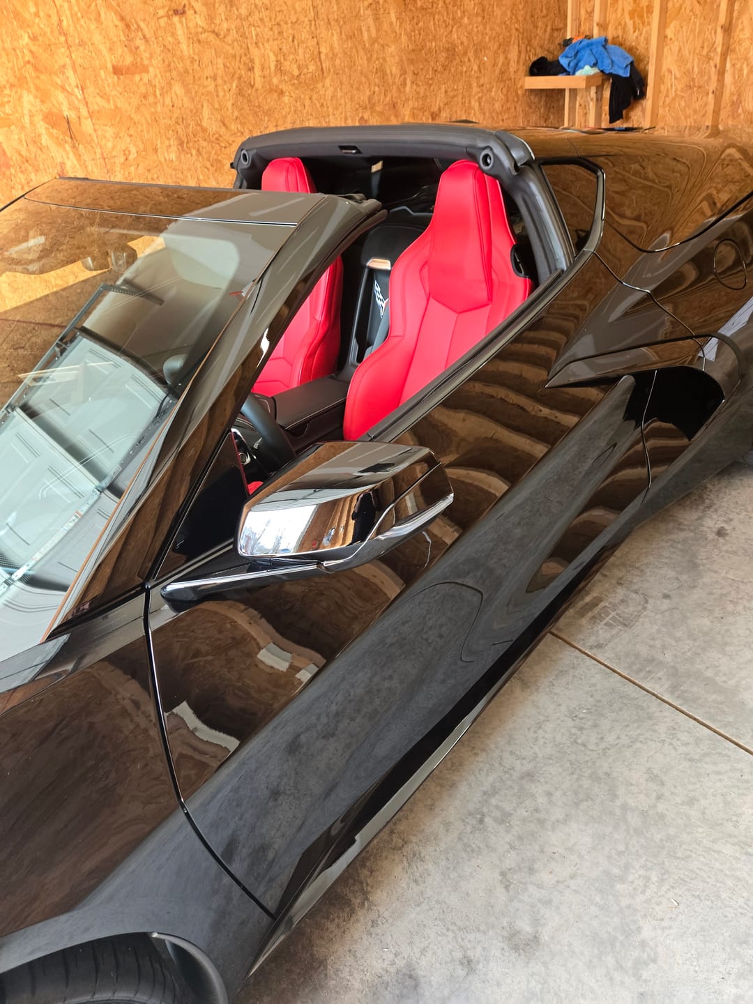 Customer photo review of Corvette C8 Custom Leather Seat Covers