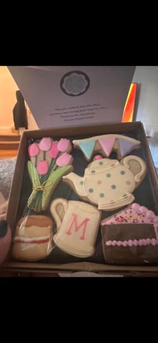Customer photo review of Afternoon Tea Biscuit Box