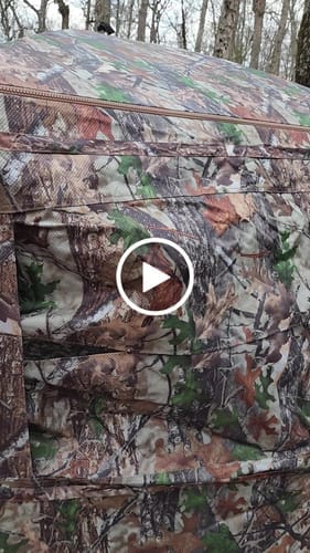 Customer photo review of FLASH SALE TideWe 4-6 Person Turkey Hunting Blind See Through Camo Ground Blind