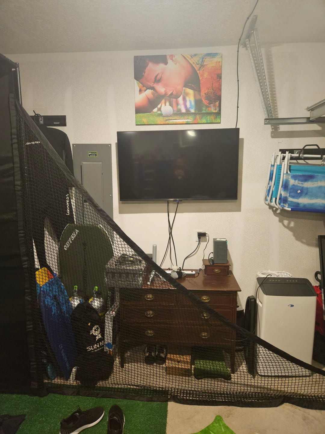 Customer photo review of Happy Gilmore Wall Art