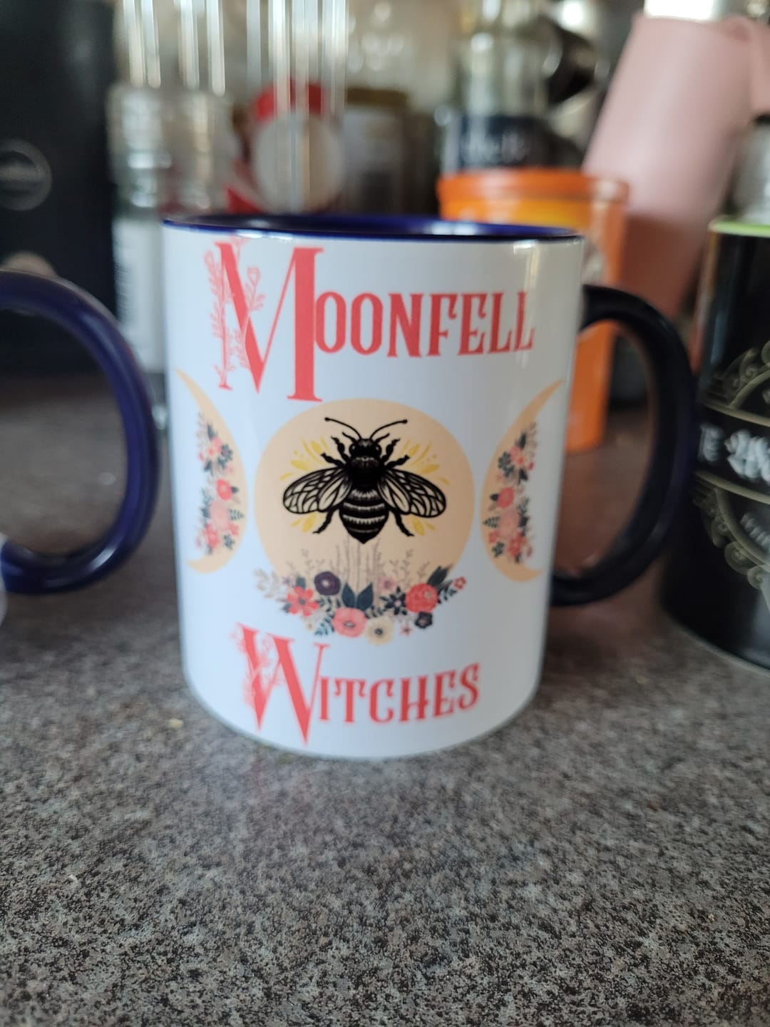 Customer photo review of Moonfell Witches Triple Moon 11oz Ceramic Mug with Colour Inside