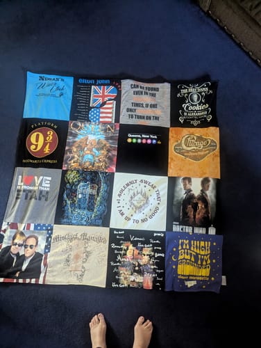 Customer photo review of Premium T Shirt Quilt