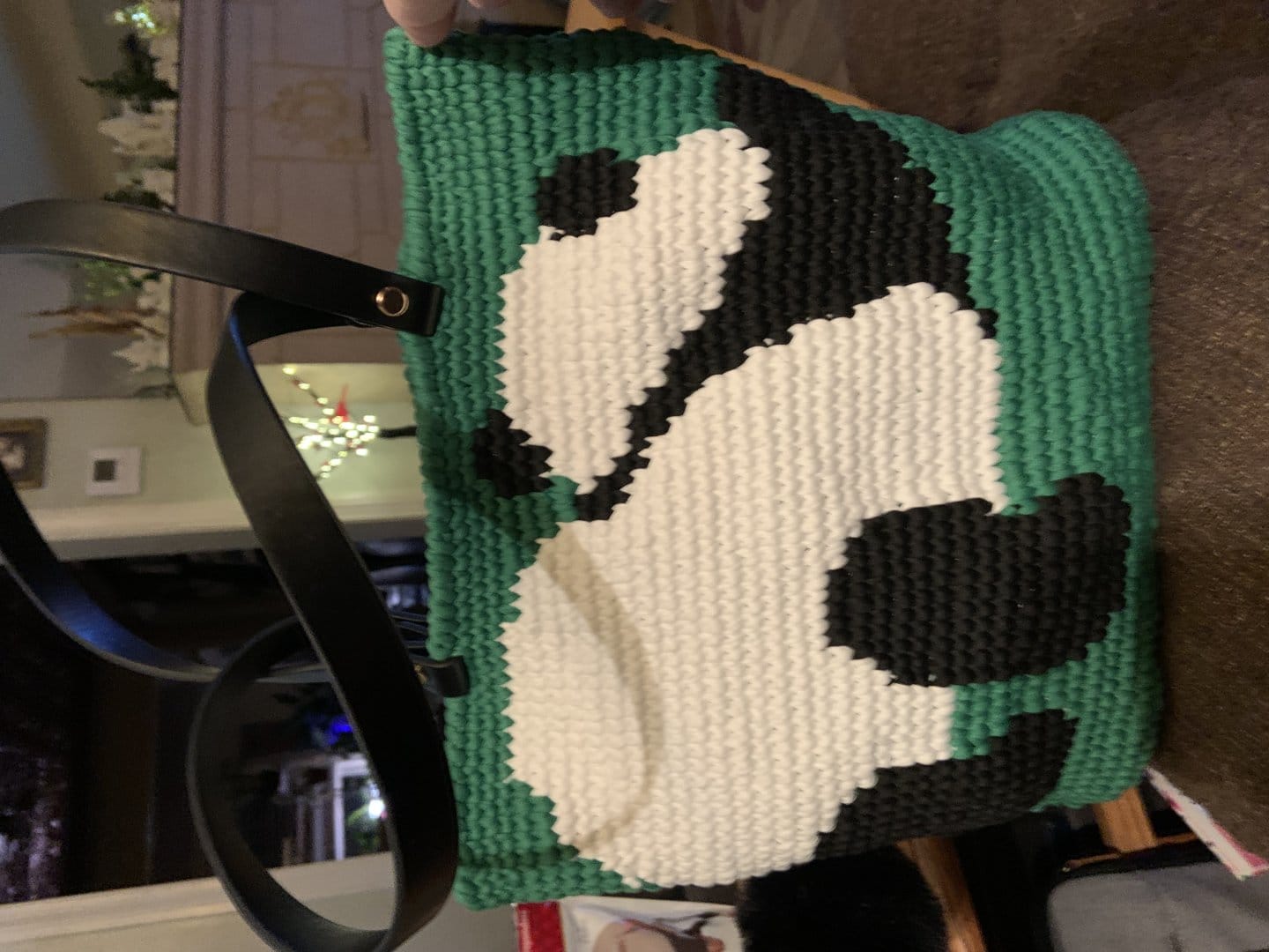 Customer photo review of Chunky Panda Crochet Tote Kit