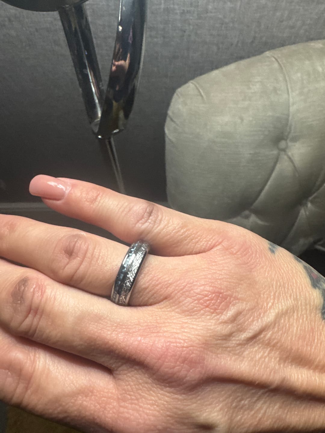Customer photo review of The Steely Blue 6mm Wonder Ring