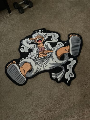 Customer photo review of One Piece Luffy Gear Fourth Rug