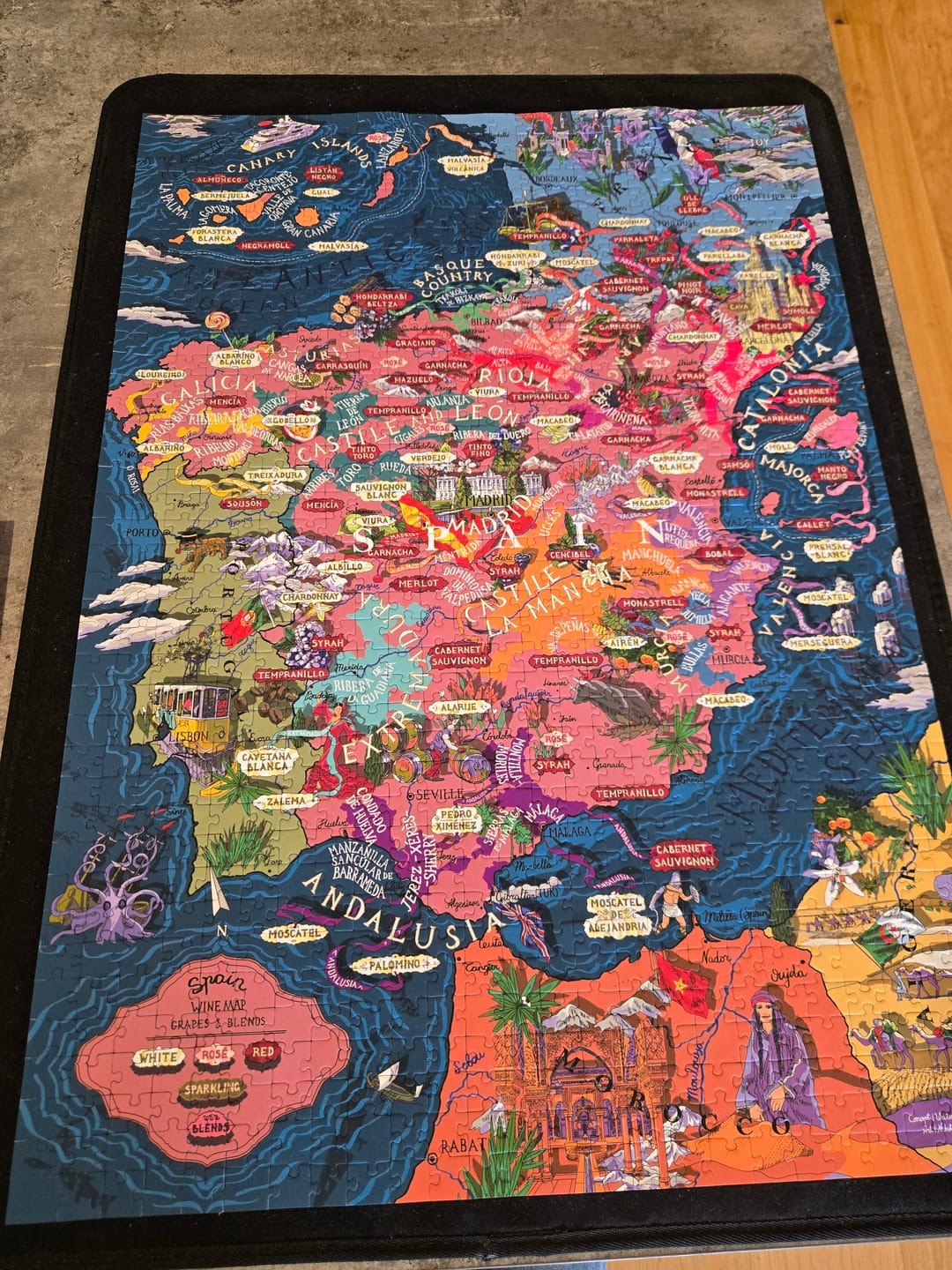 Customer photo review of Wine Puzzle - Portugal