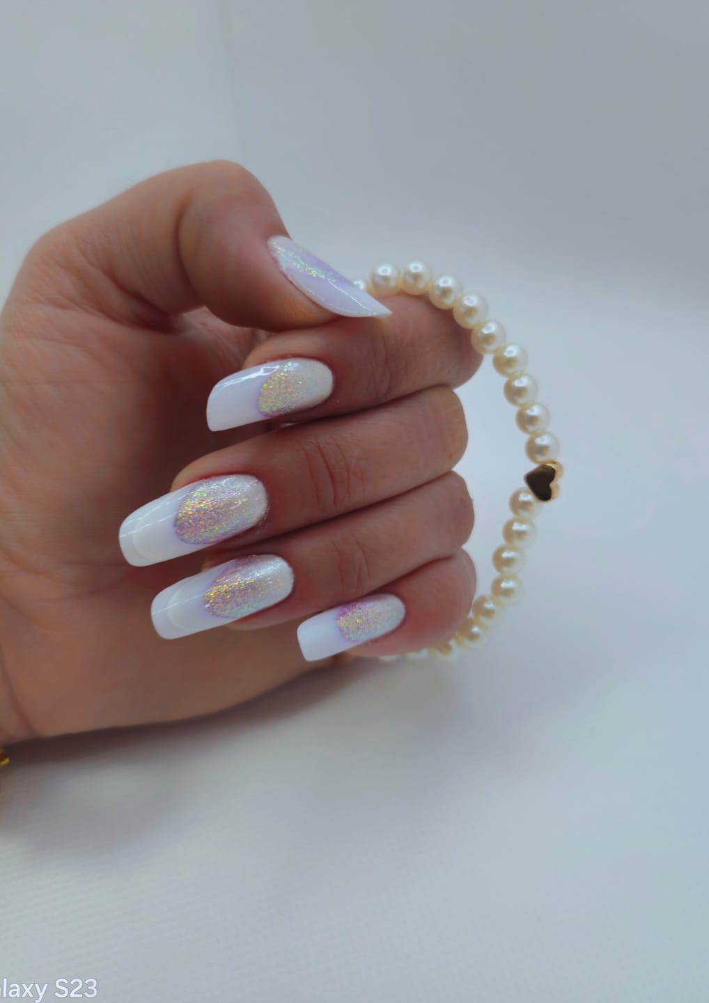 Customer photo review of Supreme Milky White Builder gel