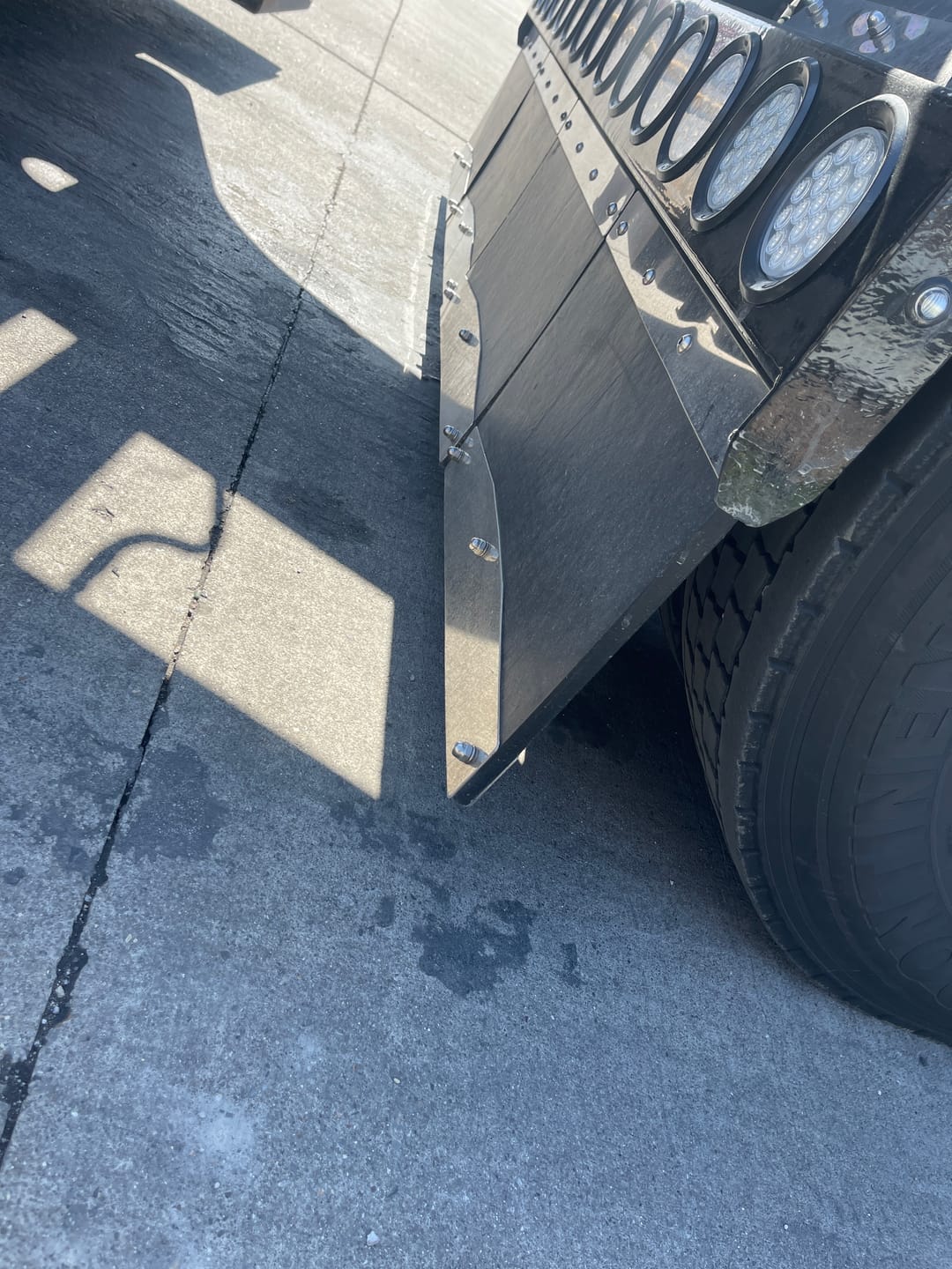 Customer photo review of Precut Cowmat Mudflaps (Choose Size 1/2" or 3/4")