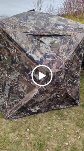 Customer photo review of FLASH SALE TideWe 4-6 Person Turkey Hunting Blind See Through Camo Ground Blind