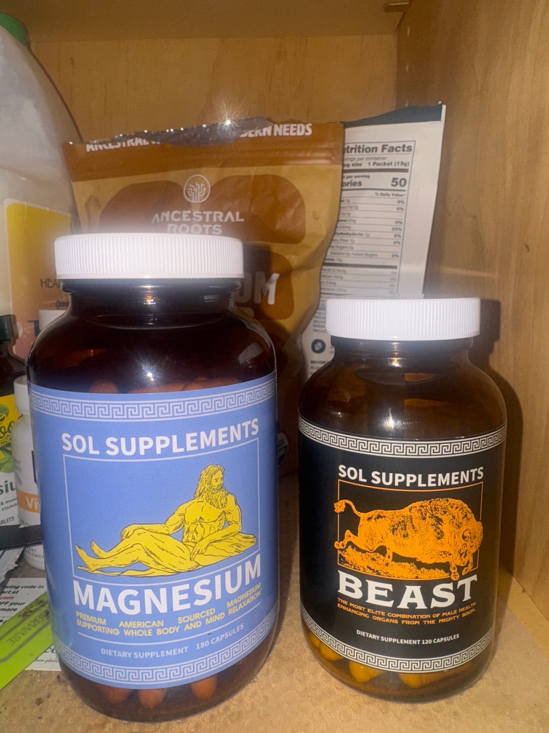 Customer photo review of Sol Supplements BEAST: Freeze-Dried Male  Bison Organ Complex