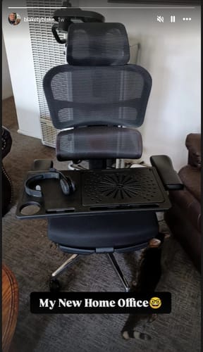 Customer photo review of Newtral NT002 Ergonomic Home Office Chair with Auto-following Lumbar Support
