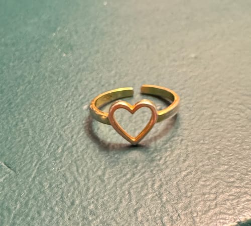 Customer photo review of Bague Mademoiselle plaqué or