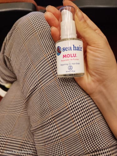 Customer photo review of Sérum Reparador Puntas Partidas 30ml Sea Hair