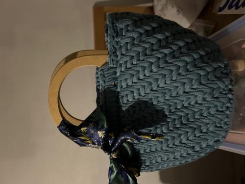 Customer photo review of CrochetPark™ Hammock Tote Bag DIY Kit