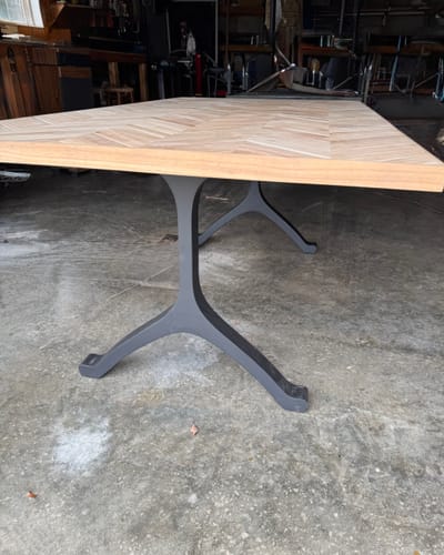 undefined review of Furniture Legs 401 Wishbone 28H Modern Metal Dining Table Legs image 1 out of 1