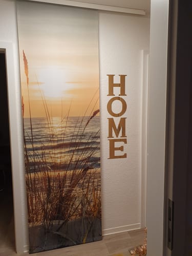 Customer photo review of Foto Schiebegardine "Sonnenuntergang Ostsee"